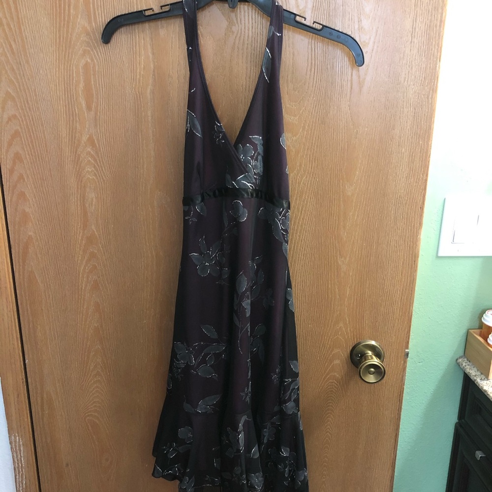 Purple Floral fitted dress